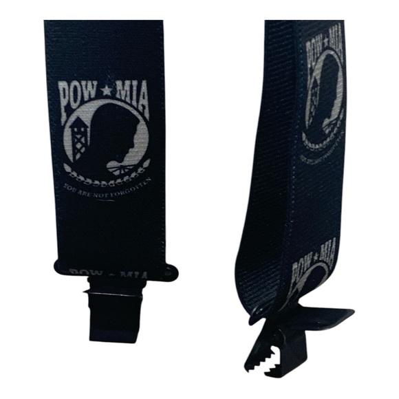 Men's Vintage POW-MIA Black Suspenders - Picture 5 of 5